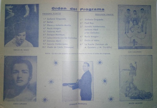 Cita de estrellas, Teatro Cervantes, 10 de diciembre de 1960