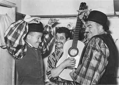Emilio el Moro con el Gordo y el Flaco