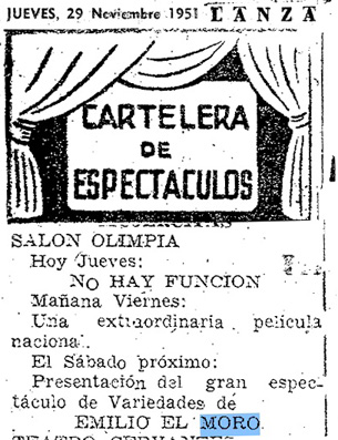 Lanza, 29 de noviembre de 1951