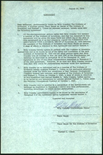 Billy Mundi Agreement