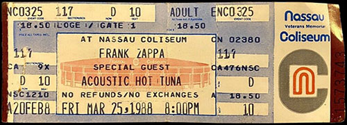Nassau Coliseum, Uniondale, NY, March 25, 1988