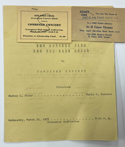 Grossmont Concert Band Program