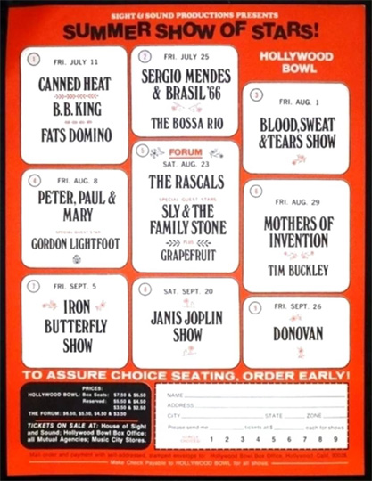 Hollywood Bowl, 1969