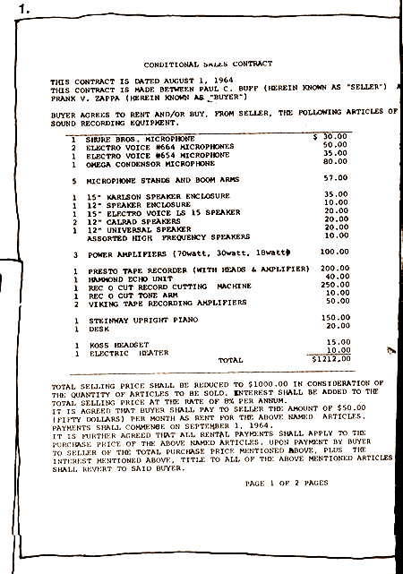 Cucamonga Bill Of Sale