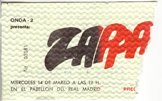 Entrada Madrid 1979