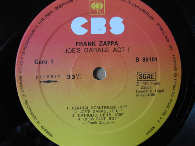 Joe's Garage Act I