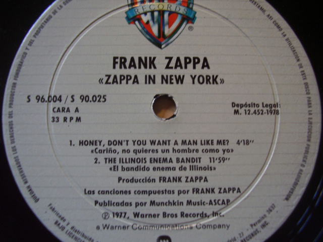 Zappa In New York